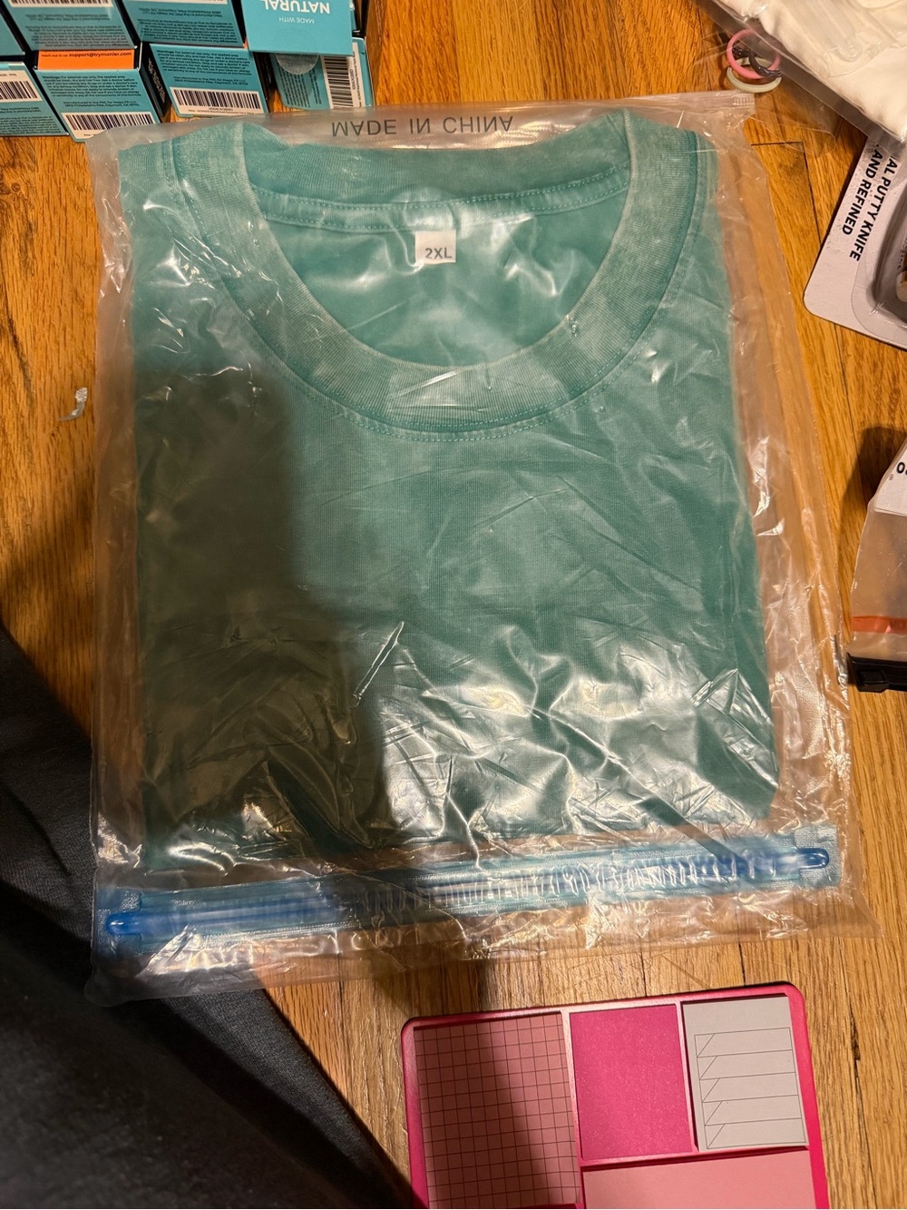Unbranded Women's Light Teal Crewneck Sweatshirt - 2XL